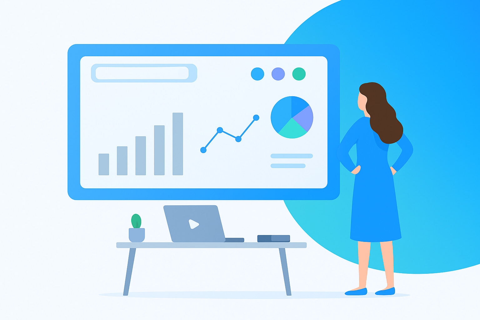 Online Test Illustration