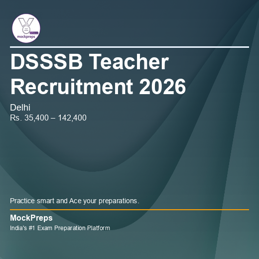 DSSSB Teacher 2026 – 1417 Posts | Apply Now
